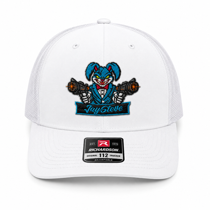 JaySteve “Deadshot Bunny” Trucker Hat – Icy White Edition